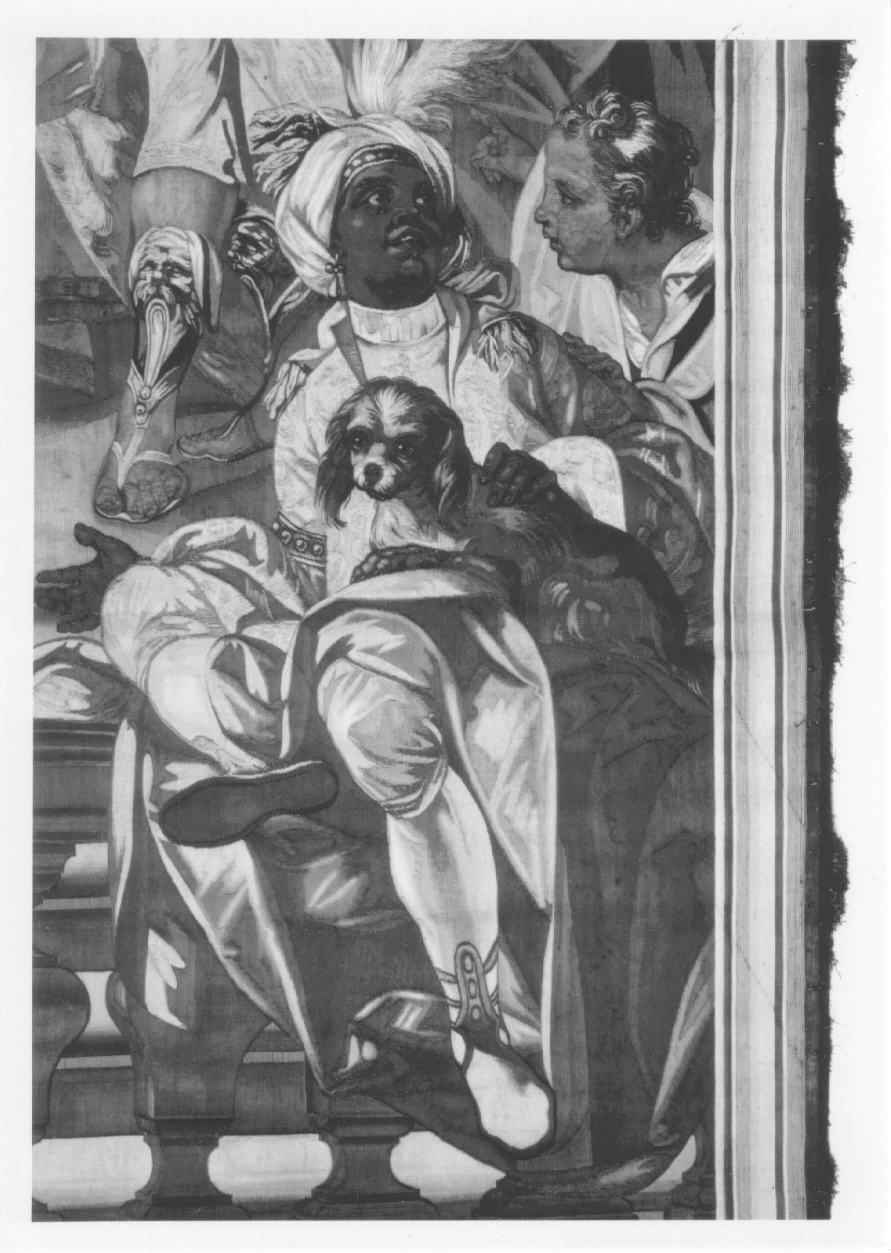 Arazzo - Annibale giovinetto giura odio ai Romani, Musei Reali, Palazzo Reale, Torino, dettag